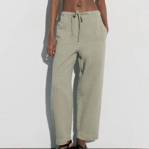 Zara Linen Blend Trousers